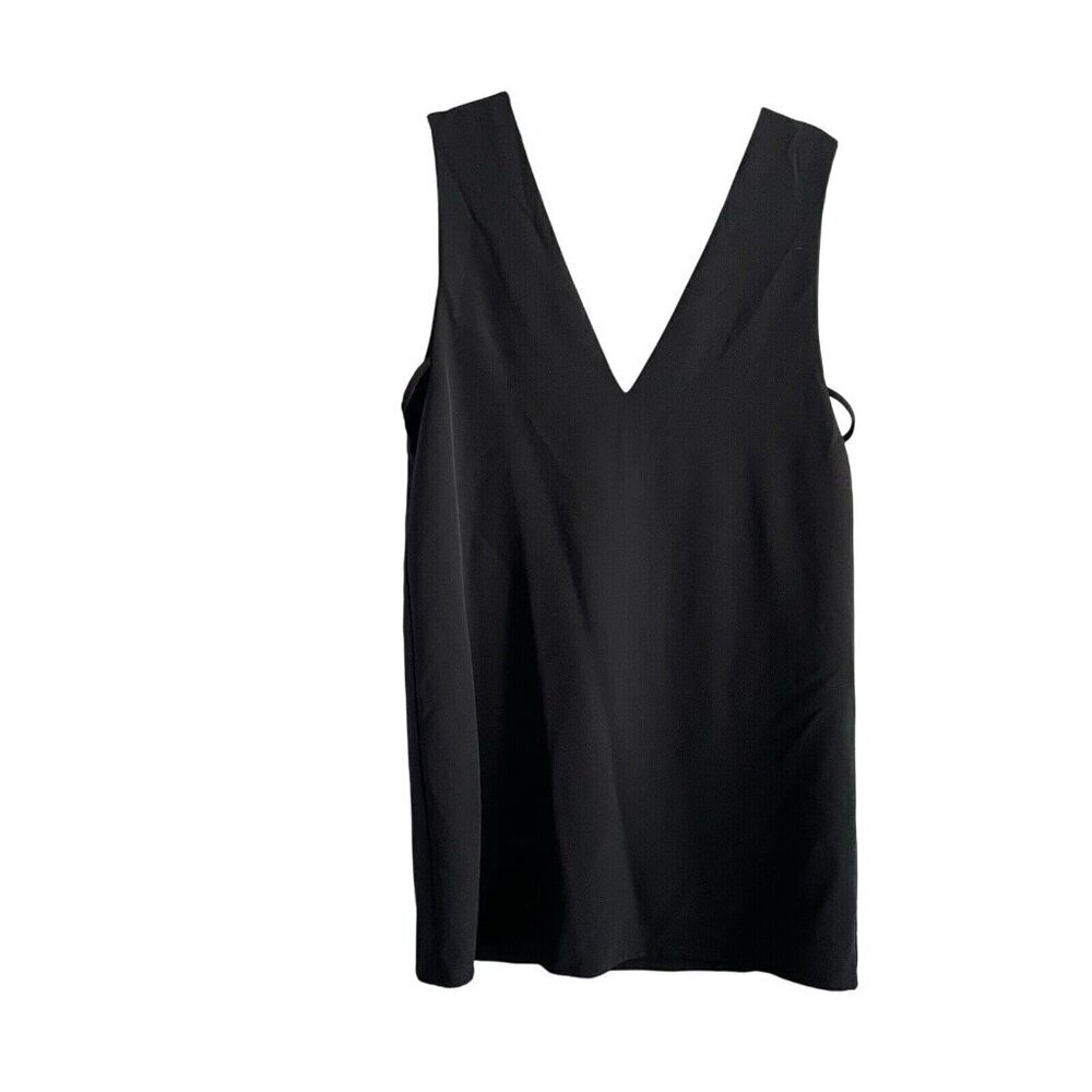 Tobi Women Size M Black Plunge V-Neck Sleeveless Side Cutout Mini Dress